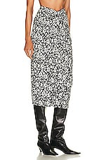 Isabel Marant Etoile Jeldia Skirt in Black & White, view 2, click to view large image.