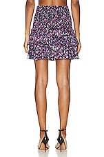 Isabel Marant Etoile Naomi Skirt in Midnight & Pink, view 3, click to view large image.