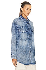 Isabel Marant Etoile Taniami Shirt in Light Blue, view 3, click to view large image.