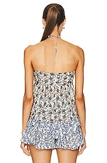 Isabel Marant Etoile Gabao Sleeveless Top in Khaki, view 3, click to view large image.