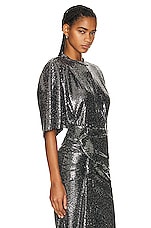 Isabel Marant Etoile Delfi Top in Silver, view 2, click to view large image.