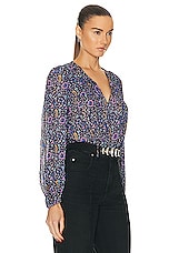 Isabel Marant Etoile Daytonea Blouse in Midnight, view 2, click to view large image.