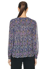 Isabel Marant Etoile Daytonea Blouse in Midnight, view 3, click to view large image.