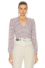 Isabel Marant Etoile Nibel Blouse in Pale Pink, view 1, click to view large image.