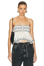 Isabel Marant Etoile Piyae Top in Ecru, view 1, click to view large image.