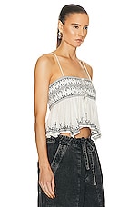 Isabel Marant Etoile Piyae Top in Ecru, view 2, click to view large image.