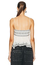 Isabel Marant Etoile Piyae Top in Ecru, view 3, click to view large image.