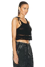 Isabel Marant Etoile Jilma Top in Black, view 2, click to view large image.