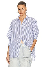Isabel Marant Etoile Esola Shirt in Azure, view 1, click to view large image.