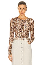 Isabel Marant Etoile Jazzy Top in Ochre, view 1, click to view large image.