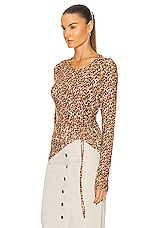 Isabel Marant Etoile Jazzy Top in Ochre, view 3, click to view large image.