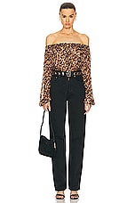 Isabel Marant Etoile Vutti Top in Ochre, view 5, click to view large image.