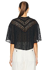 Isabel Marant Etoile Safi Top in Black, view 3, click to view large image.