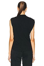 Isabel Marant Etoile Naydali Top in Black, view 4, click to view large image.