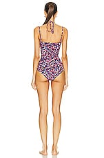 Isabel Marant Etoile Stiza One Piece in Pink & Blue, view 4, click to view large image.