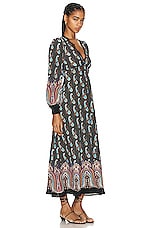 Etro Long Sleeve Maxi Dress in Multi, view 2, click to view large image.