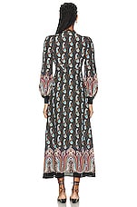 Etro Long Sleeve Maxi Dress in Multi, view 3, click to view large image.