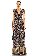 Etro Sleeveless Dress in Nero, view 1, click to view large image.