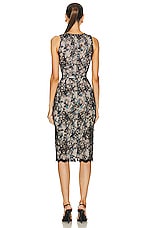 Etro Midi Dress in Nero, view 3, click to view large image.