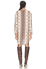 Etro Button Down Dress in Bianco, view 3, click to view large image.