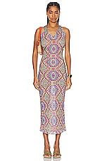 Etro Sleeveless Maxi Dress in Multi, view 1, click to view large image.