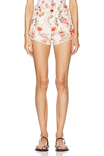 Etro Shorts in White Multi, view 1, click to view large image.
