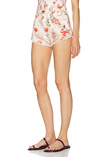 Etro Shorts in White Multi, view 3, click to view large image.