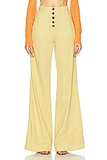 Etro Wide Leg in Yellow, view 1, click to view large image.