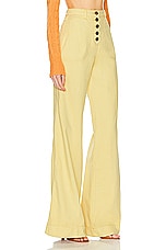 Etro Wide Leg in Yellow, view 2, click to view large image.