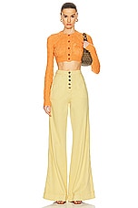Etro Wide Leg in Yellow, view 4, click to view large image.