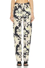 Etro Printed Straight Leg in Print On Black Base, view 1, click to view large image.