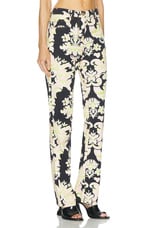 Etro Printed Straight Leg in Print On Black Base, view 2, click to view large image.