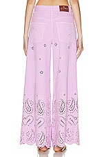 Etro Cut Out Wide Leg in Viola, view 3, click to view large image.