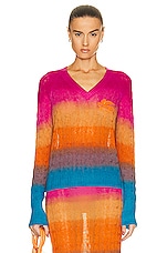 Etro Long Sleeve Sweater in Multi, view 1, click to view large image.