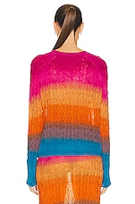 Etro Long Sleeve Sweater in Multi, view 4, click to view large image.
