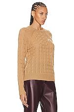 Etro Knit Crew Sweater in Beige, view 2, click to view large image.