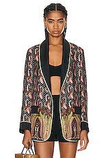 Etro Belted Sweater in Nero, view 2, click to view large image.