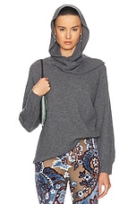 Etro Long Sleeve Sweater Top in Smoke Grey, view 1, click to view large image.