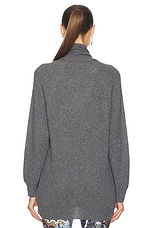 Etro Long Sleeve Sweater Top in Smoke Grey, view 4, click to view large image.