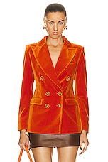 Etro Tailored Jacket in Orange, view 1, click to view large image.
