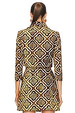 Etro Printed Jacket in Black, view 4, click to view large image.