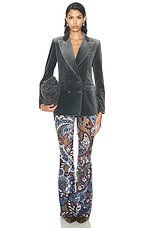 Etro Blazer in Sugar Paper Blue, view 4, click to view large image.