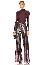 Etro Artemisia Pant in Bordeaux, view 4, click to view large image.