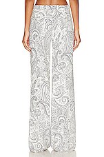 Etro Wide Leg Trouser in Bianco, view 3, click to view large image.