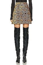 Etro Printed Mini Skirt In Black in Black, view 3, click to view large image.