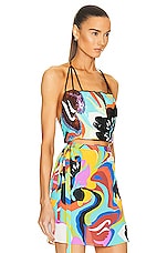 Etro Sleeveless Halter Top in Multicolor, view 2, click to view large image.