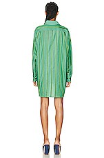 Etro Button Up Top in Verde, view 4, click to view large image.