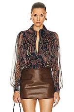 Etro Long Sleeve Blouse in Multi, view 1, click to view large image.