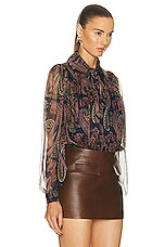Etro Long Sleeve Blouse in Multi, view 2, click to view large image.