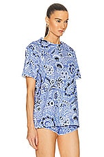 Etro T-shirt in Blue, view 2, click to view large image.
